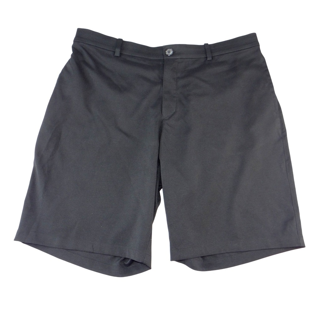 Nike Dri-FIT Mens Black Golf Shorts Size 38 Performance‎ Flat Front Athletic